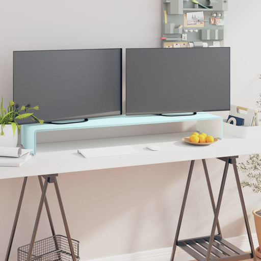 Stativ TV/Suport monitor, sticlă, verde, 110 x 30 x 13 cm - WALTI WALTI