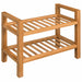 Pantofar cu 2 rafturi, 50x27x40 cm, lemn masiv de stejar - WALTI WALTI