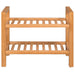 Pantofar cu 2 rafturi, 50x27x40 cm, lemn masiv de stejar - WALTI WALTI