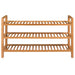 Pantofar cu 3 rafturi, 100x27x60 cm, lemn masiv de stejar - WALTI WALTI