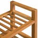 Pantofar cu 3 rafturi, 100x27x60 cm, lemn masiv de stejar - WALTI WALTI
