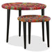 Set măsuțe cafea, 2 buc., detalii chindi împletite, multicolor - WALTI WALTI
