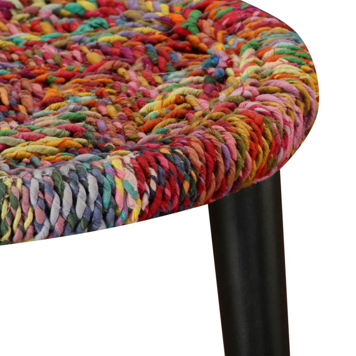 Set măsuțe cafea, 2 buc., detalii chindi împletite, multicolor - WALTI WALTI