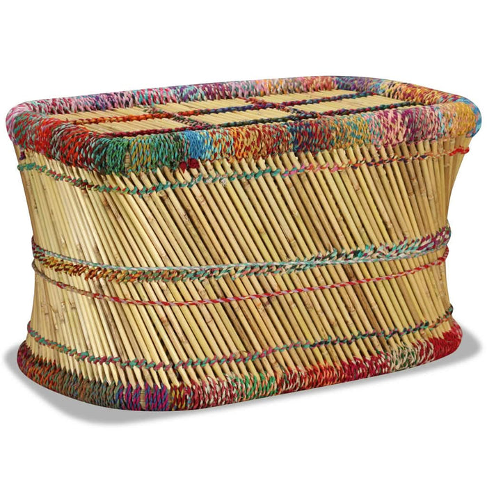Măsuță de cafea cu detalii chindi, multicolor, bambus - WALTI WALTI