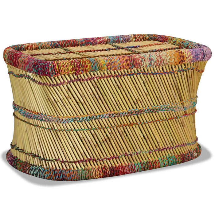 Măsuță de cafea cu detalii chindi, multicolor, bambus - WALTI WALTI