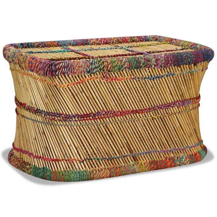 Măsuță de cafea cu detalii chindi, multicolor, bambus - WALTI WALTI