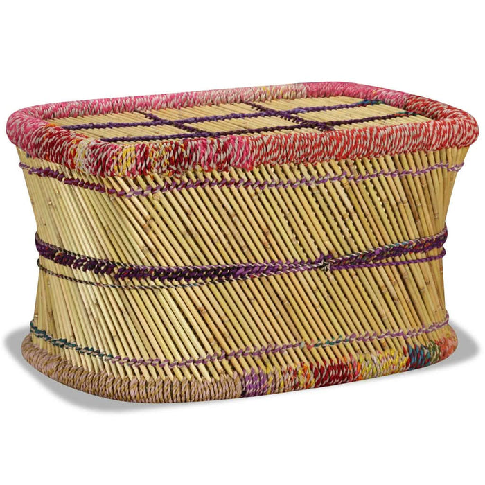 Măsuță de cafea cu detalii chindi, multicolor, bambus - WALTI WALTI