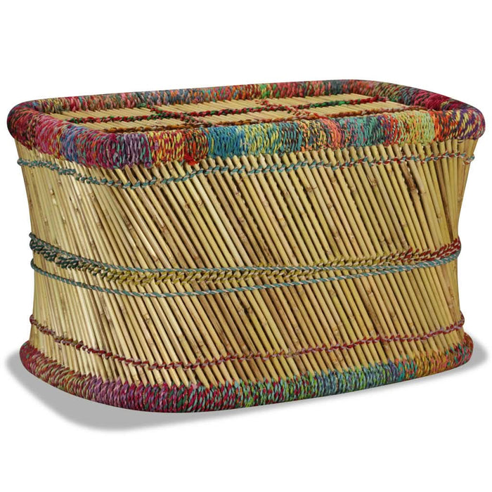 Măsuță de cafea cu detalii chindi, multicolor, bambus - WALTI WALTI