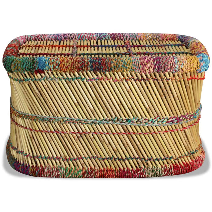 Măsuță de cafea cu detalii chindi, multicolor, bambus - WALTI WALTI