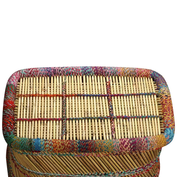 Măsuță de cafea cu detalii chindi, multicolor, bambus - WALTI WALTI