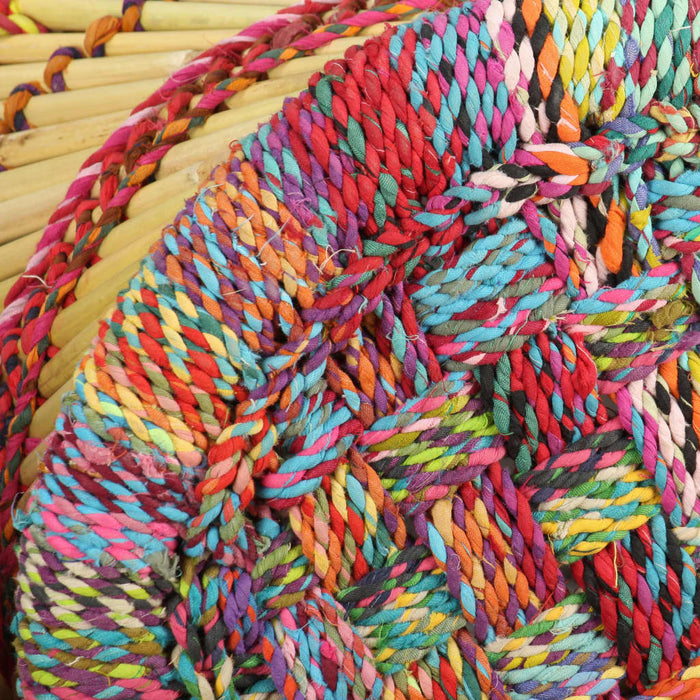 Taburete cu detalii Chindi, 2 buc., multicolor, bambus - WALTI WALTI