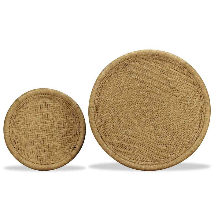 Set măsuțe de cafea, 2 piese, iută naturală - WALTI WALTI