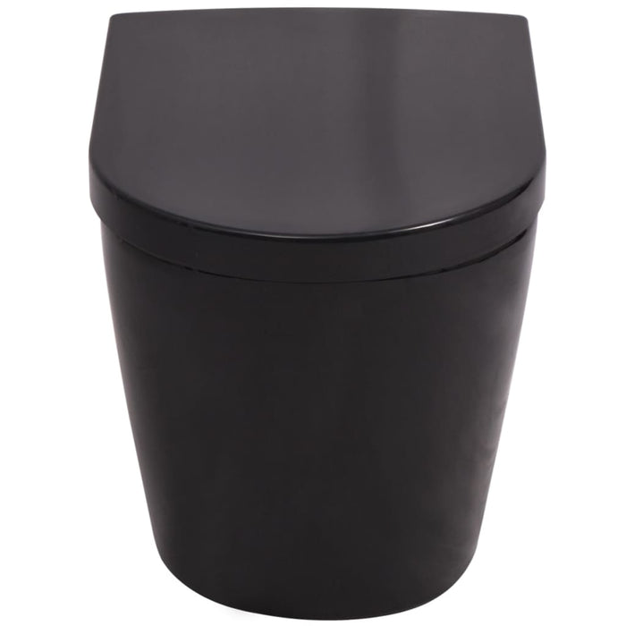 Vas toaletă cu montare pe perete, ceramică, negru - WALTI WALTI