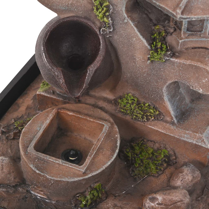 Fântână de interior cu iluminare LED, polirășină - WALTI WALTI