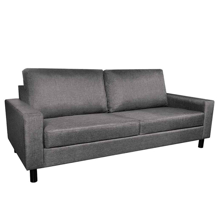 Canapea pentru 3 persoane, material textil, gri închis WALTI