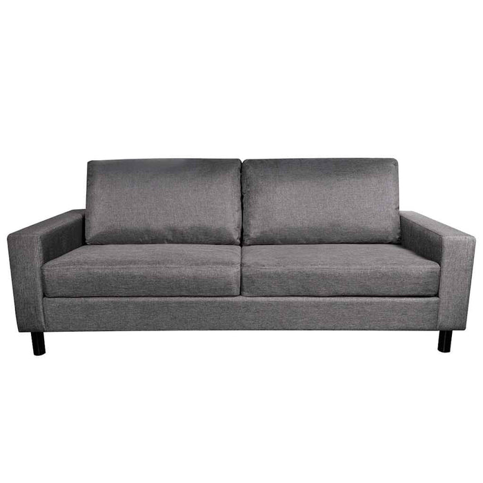 Canapea pentru 3 persoane, material textil, gri închis WALTI