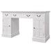 Birou dublu cu piedestal, 140 x 48 x 80 cm, alb - WALTI WALTI