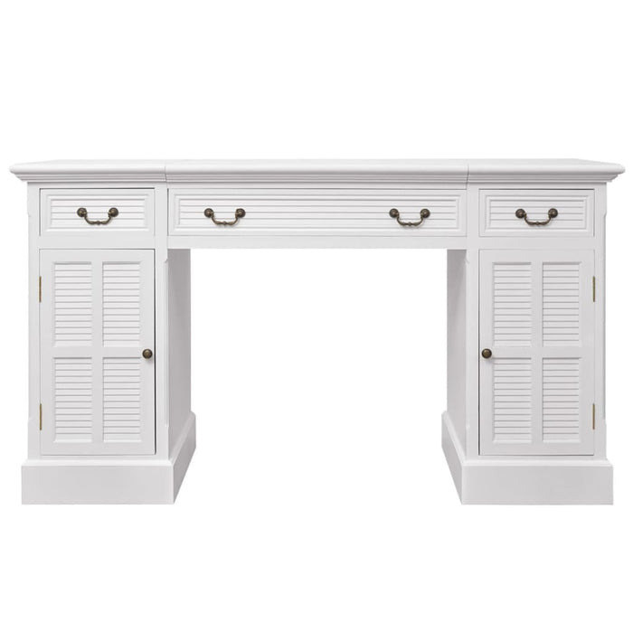 Birou dublu cu piedestal, 140 x 48 x 80 cm, alb - WALTI WALTI