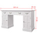 Birou dublu cu piedestal, 140 x 48 x 80 cm, alb - WALTI WALTI