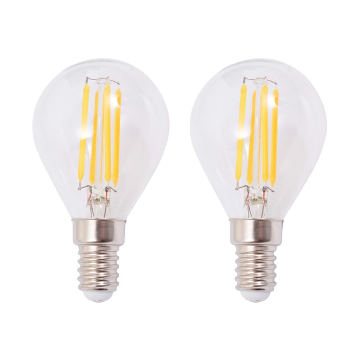 Lămpi de perete, 2 buc, cu 2 becuri LED cu filament 8 W WALTI