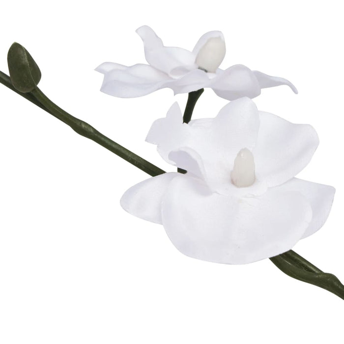 Plantă artificială orhidee cu ghiveci, 30 cm, alb - WALTI WALTI