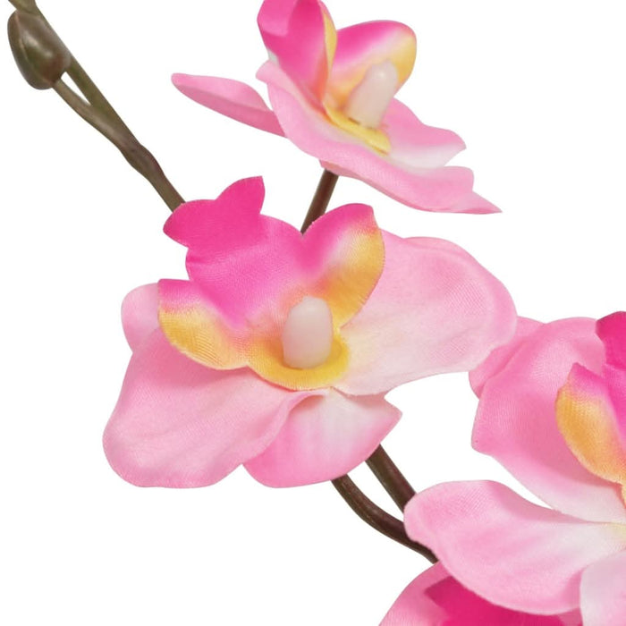 Plantă artificială orhidee cu ghiveci, 30 cm, roz - WALTI WALTI