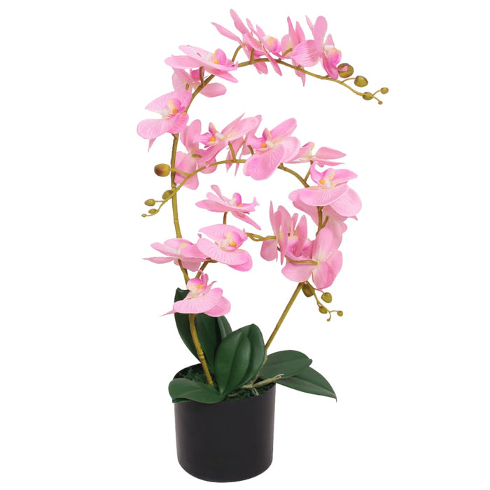 Plantă artificială orhidee cu ghiveci, 65 cm, roz - WALTI WALTI