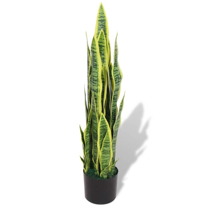 Plantă artificială Limba-soacrei cu ghiveci, 90 cm, verde - WALTI WALTI