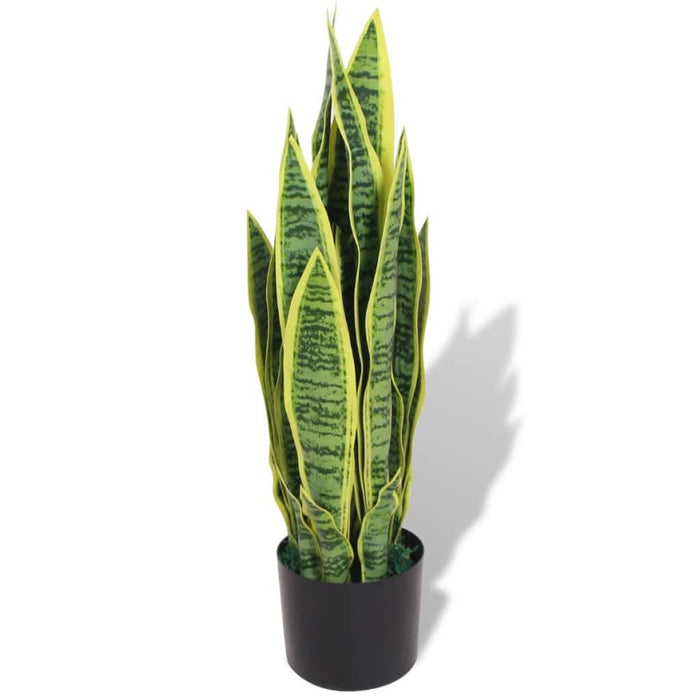 Plantă artificială Limba-soacrei cu ghiveci, 65 cm, verde - WALTI WALTI
