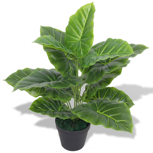 Plantă artificială Taro cu ghiveci, 45 cm, verde - WALTI WALTI
