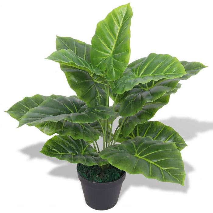 Plantă artificială Taro cu ghiveci, 45 cm, verde - WALTI WALTI
