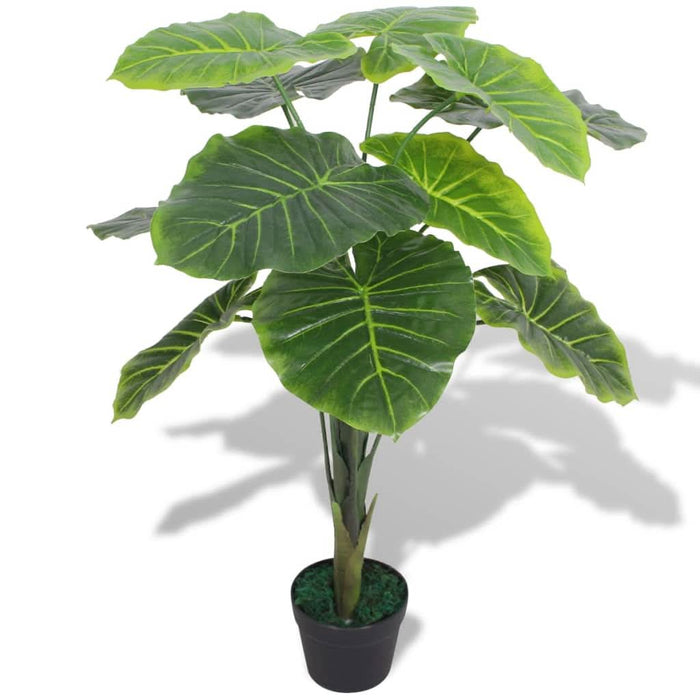 Plantă artificială Taro cu ghiveci, 85 cm, verde - WALTI WALTI