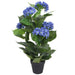 Plantă artificială hydrangea cu ghiveci, 60 cm, albastru - WALTI WALTI