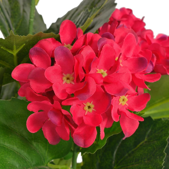 Hortensie artificială cu ghiveci 60 cm, roșie - WALTI WALTI