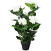 Plantă artificială Hydrangea cu ghiveci, 60 cm, alb - WALTI WALTI