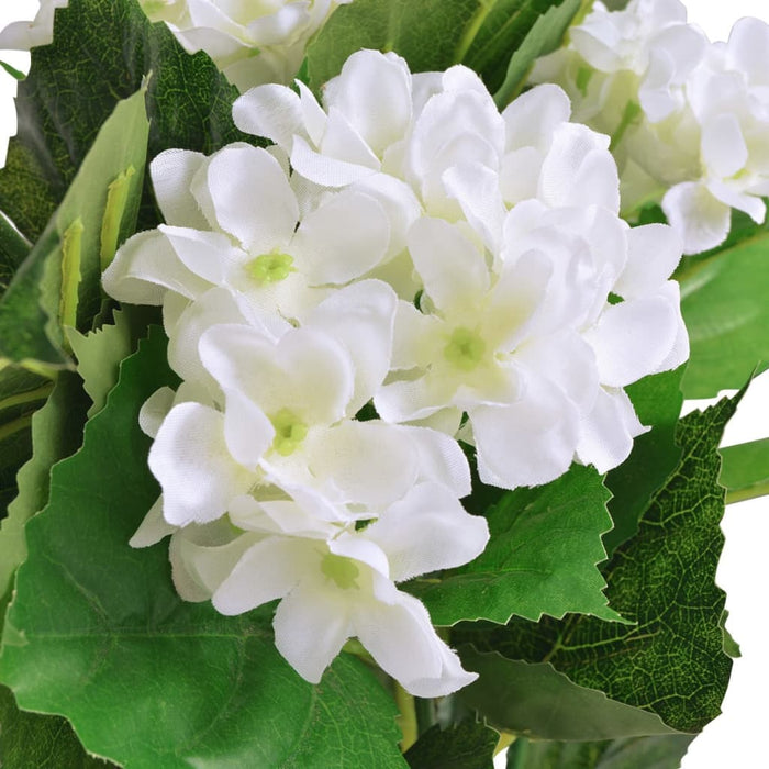 Plantă artificială Hydrangea cu ghiveci, 60 cm, alb - WALTI WALTI