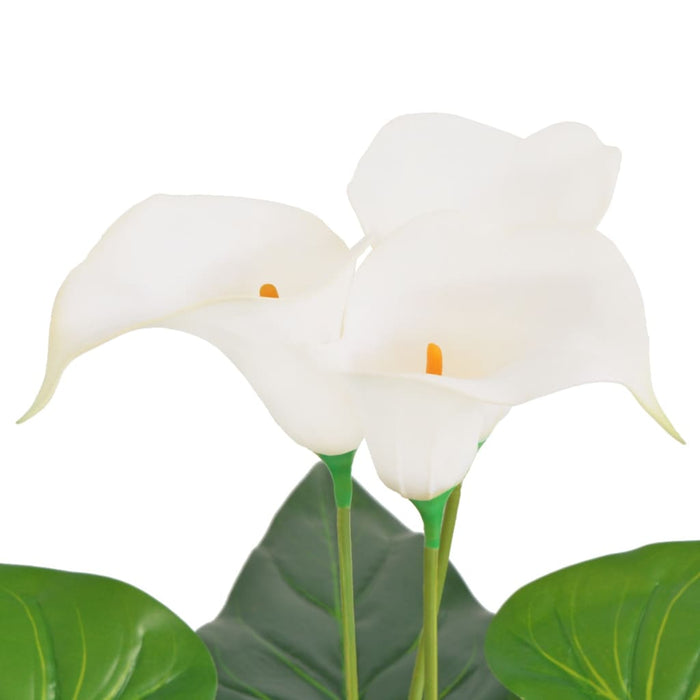 Floare de cală crin artificială cu ghiveci, 85 cm, alb - WALTI WALTI