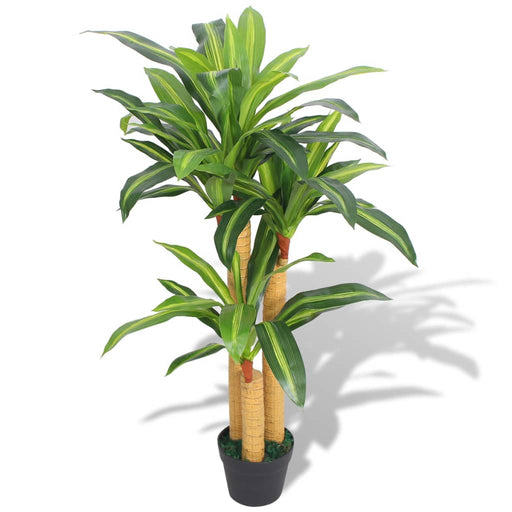 Plantă Dracena artificială cu ghiveci, 100 cm, verde - WALTI WALTI
