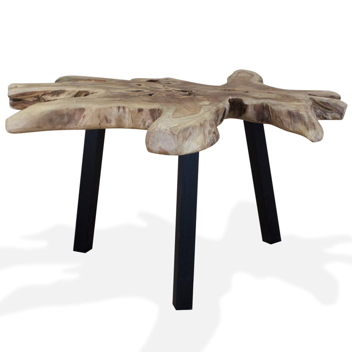 Măsuță de cafea din lemn de tec natural, 80 x 70 x 38 cm - WALTI WALTI