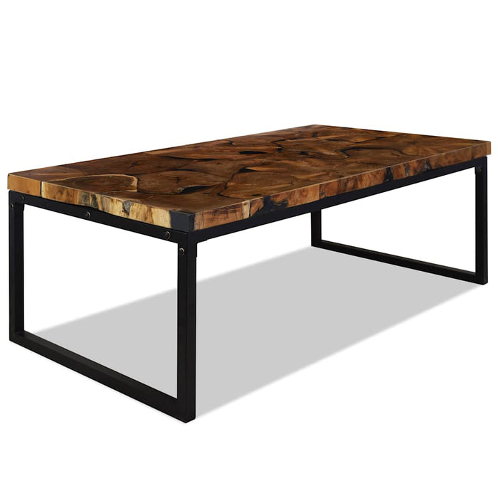 Măsuță de cafea din tec și rășină, 110 x 60 x 40 cm - WALTI WALTI
