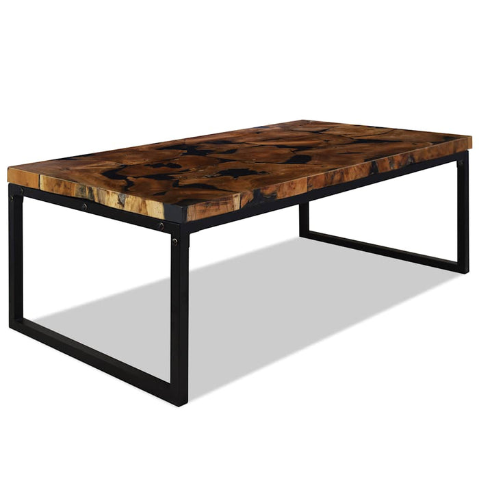 Măsuță de cafea din tec și rășină, 110 x 60 x 40 cm - WALTI WALTI