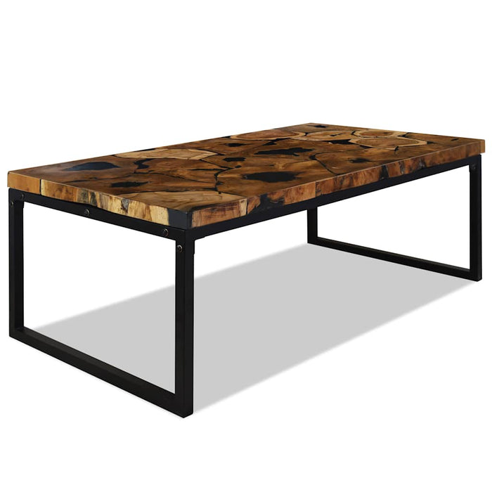 Măsuță de cafea din tec și rășină, 110 x 60 x 40 cm - WALTI WALTI