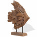Sculptură pește Teak 40x12x57 cm - WALTI WALTI