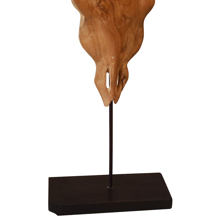 Sculptură craniu de taur, 66x15x88 cm, tec - WALTI WALTI