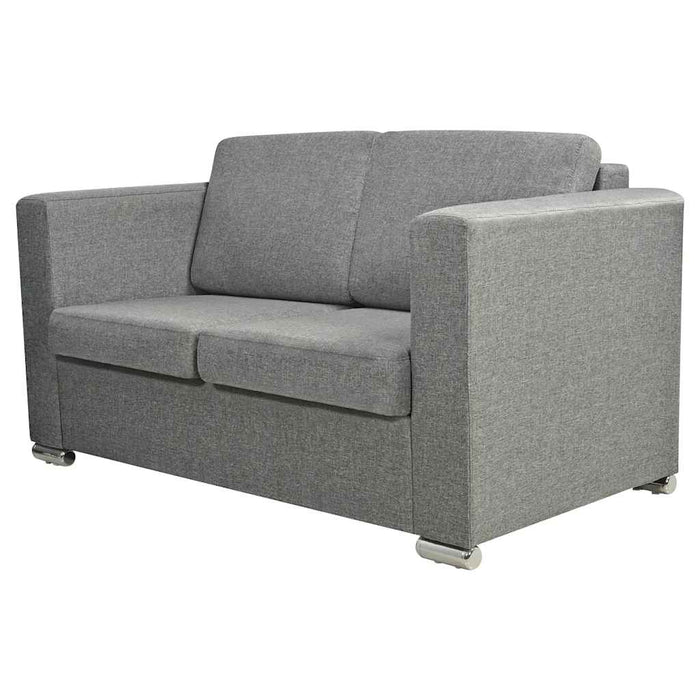 Set canapele, 2 piese, gri deschis, material textil - WALTI WALTI
