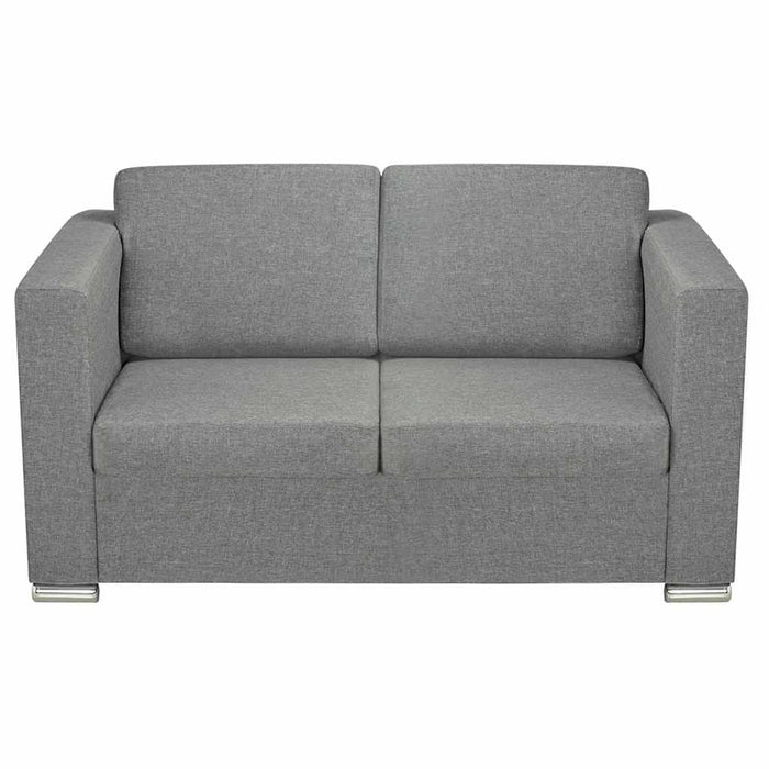 Set canapele, 2 piese, gri deschis, material textil - WALTI WALTI