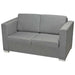 Set canapele, 2 piese, gri deschis, material textil - WALTI WALTI