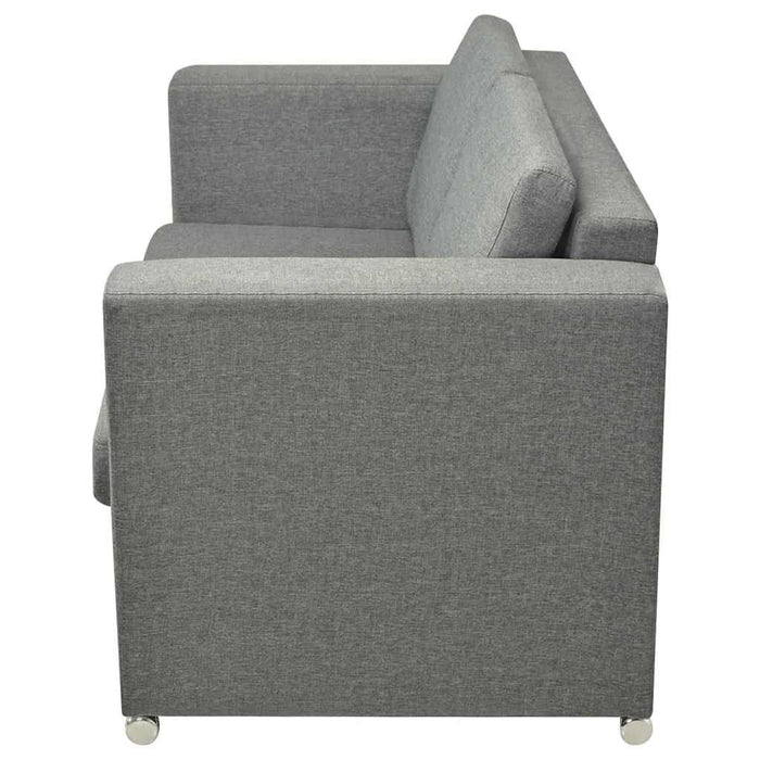 Set canapele, 2 piese, gri deschis, material textil - WALTI WALTI