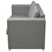 Set canapele, 2 piese, gri deschis, material textil - WALTI WALTI