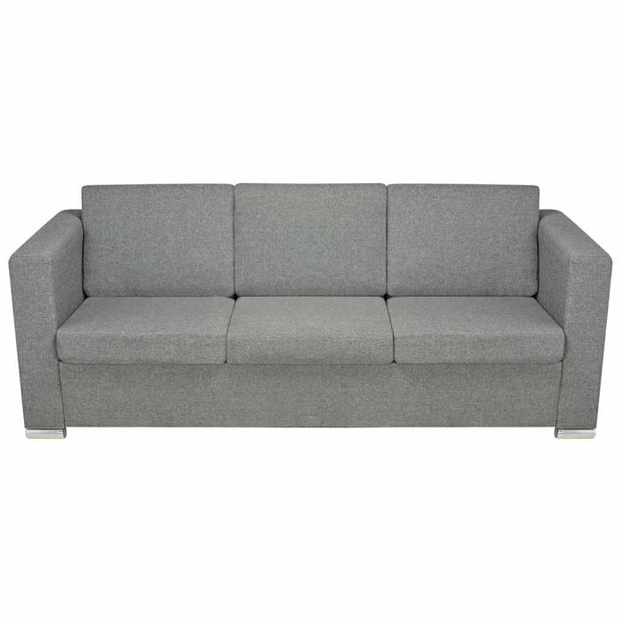 Set canapele, 2 piese, gri deschis, material textil - WALTI WALTI